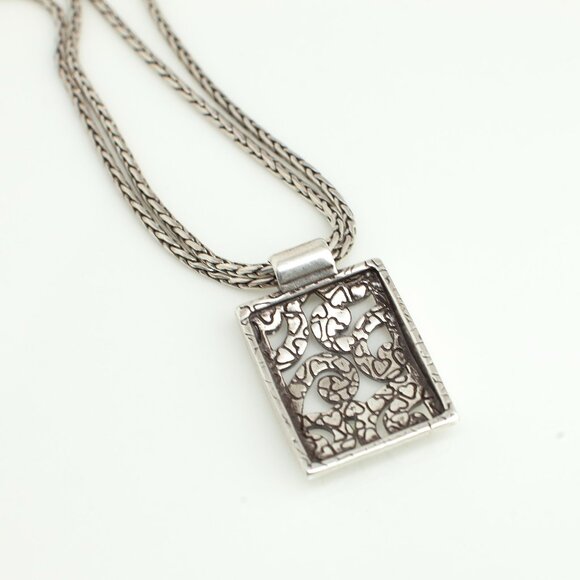 Brighton Silver Pendant Necklace – Vintage - Picture 5 of 8